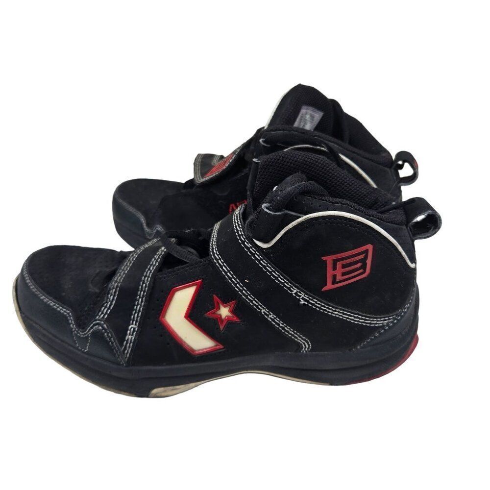 Converse Elton 76ers Player High Top Sneakers Mens Size 9 Black Red